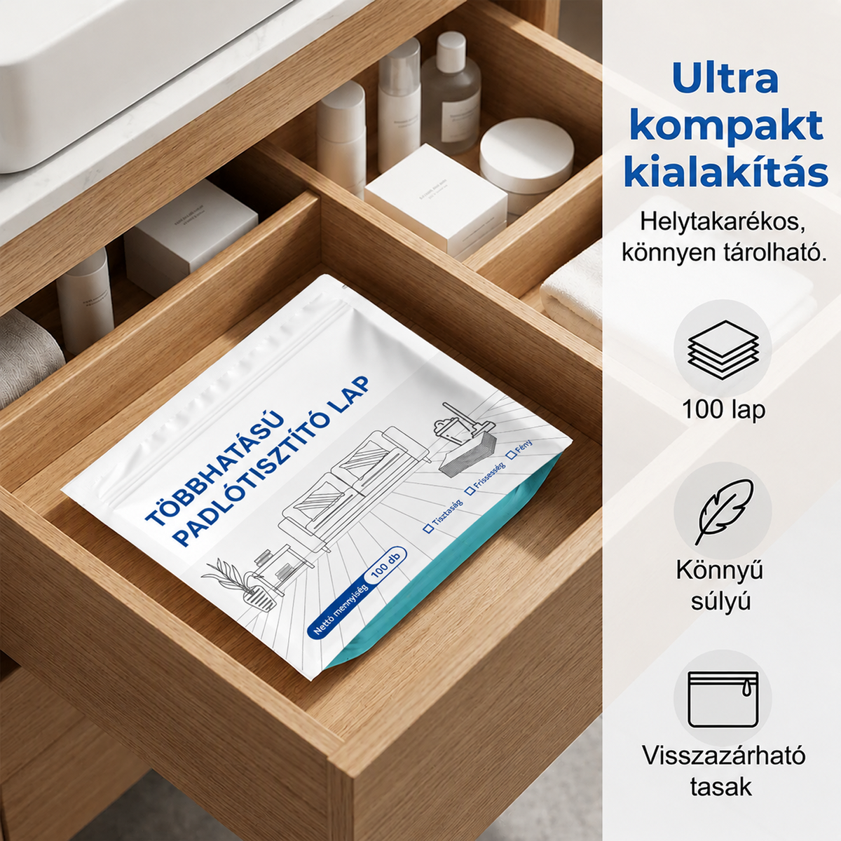 50% Kedvezmény Korlátozott Ideig! 💧🧹Geelemon® Vízben Oldódó Padlótisztító Lapok🧻