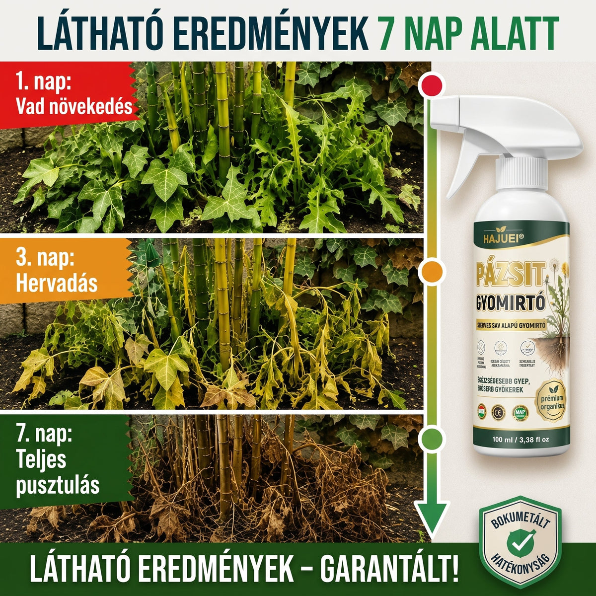 ⚡ [Könnyű és stresszmentes gyomirtás a kertben] HAJUEI® Háztartási használatra szánt gyomirtó szer