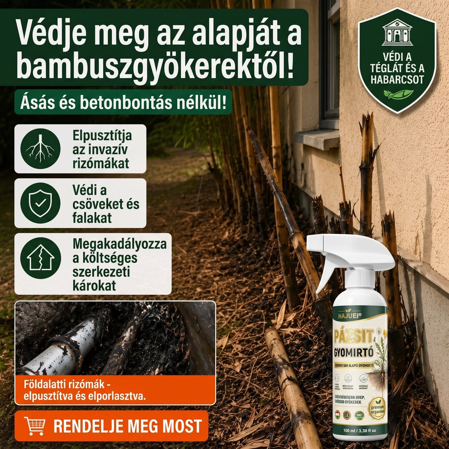 ⚡ [Könnyű és stresszmentes gyomirtás a kertben] HAJUEI® Háztartási használatra szánt gyomirtó szer