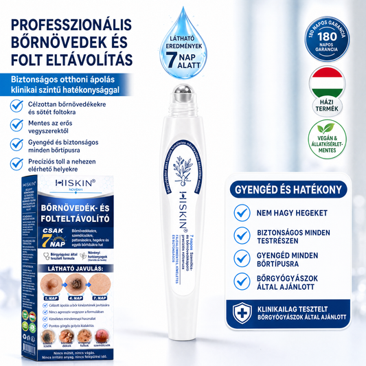 Hivatalos Márkabolt | 🚢🚢 Hiskin® 7 napos Szemölcseltávolító Roll-on Ápoló Folyadék (Fájdalommentes rollerball technológia, hegek nélkül) 🐬
