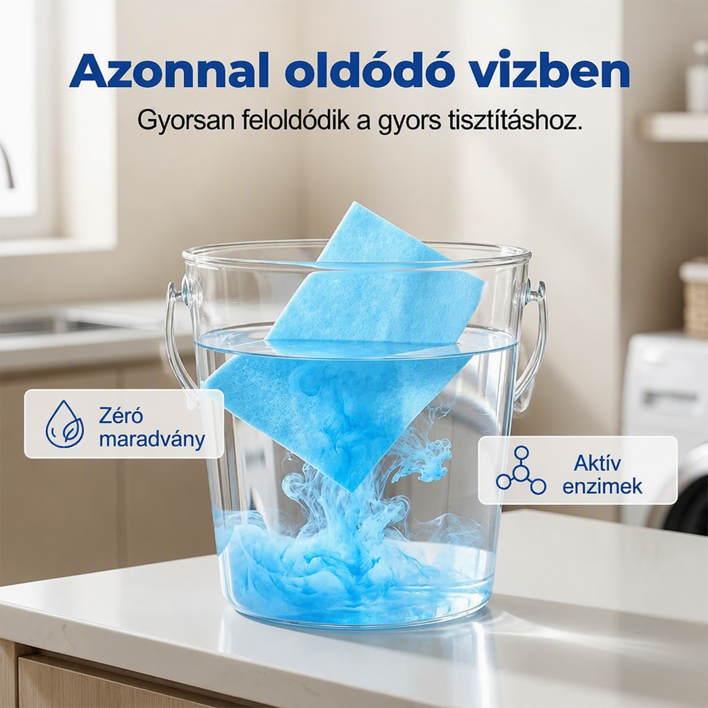 50% Kedvezmény Korlátozott Ideig! 💧🧹Geelemon® Vízben Oldódó Padlótisztító Lapok🧻