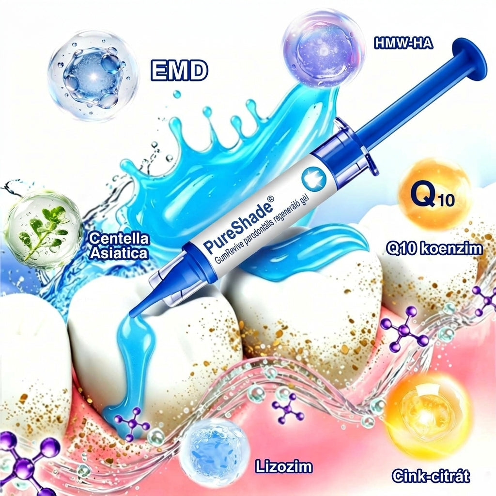 PureShade®👍🦷GumRevive Ínyregeneráló Gél – Az egészségesebb ínyért és magabiztosabb mosolyért 🦷