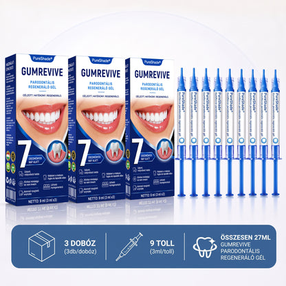 PureShade®👍🦷GumRevive Ínyregeneráló Gél – Az egészségesebb ínyért és magabiztosabb mosolyért 🦷