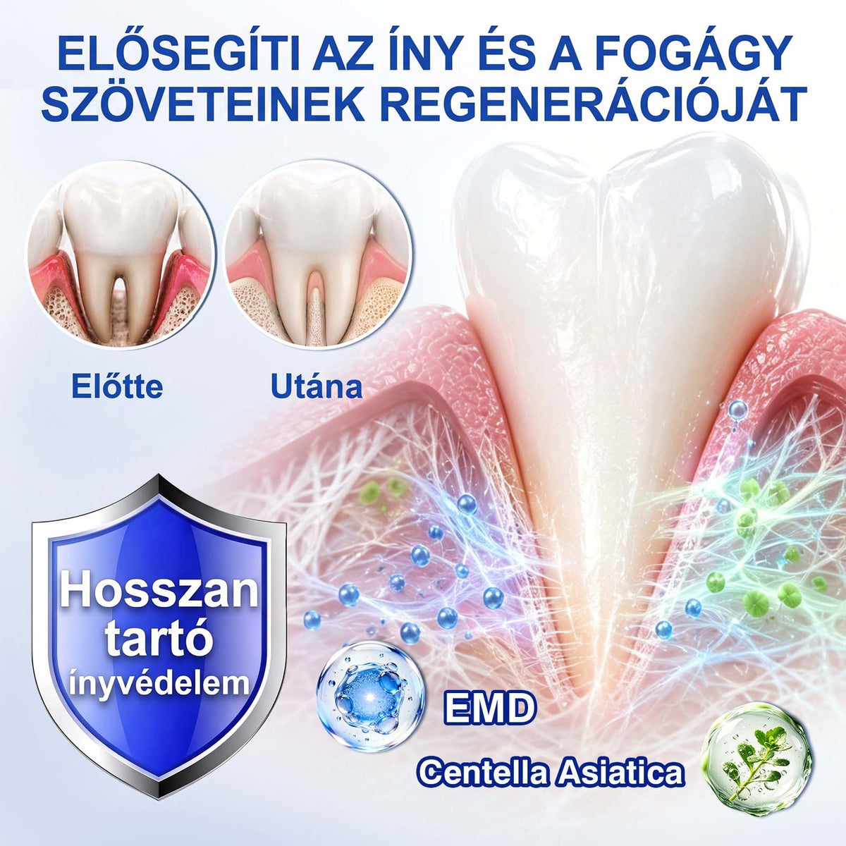 PureShade®👍🦷GumRevive Ínyregeneráló Gél – Az egészségesebb ínyért és magabiztosabb mosolyért 🦷