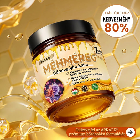 APKAPK® Méhméreges Bőrregeneráló & Feszesítő Krém– Prémium Anti-Aging Ápolás Érett és Érzékeny Bőrre