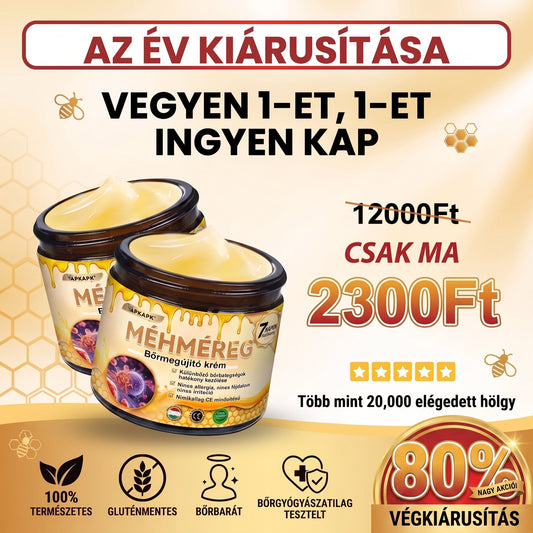 🐝🥇 𝖠𝖯𝖪𝖠𝖯𝖪® Méhméreg Bőr Helyreállító Krém 🔥 Magyar fejlesztés, magyarországi gyártás és szállítás